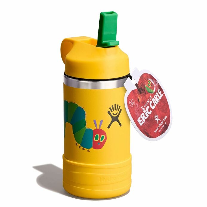 kids-12-oz-bottle-world-of-eric-carletm-g9 le26-w12-1000-kids-12-oz-wide-straw-cap-and-boot-yellow-caterpillar-angled-lid-open-withtag_1.jpg
